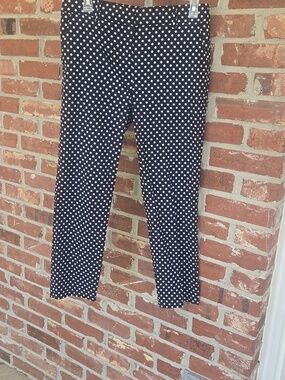 LOFT Black and White Polka Dot Pants